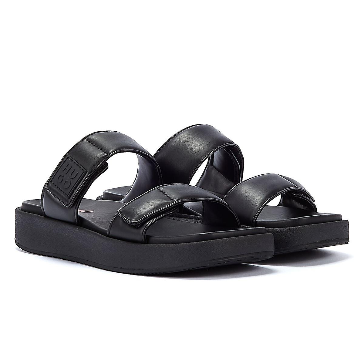 Hugo Emma Women's Black Slides