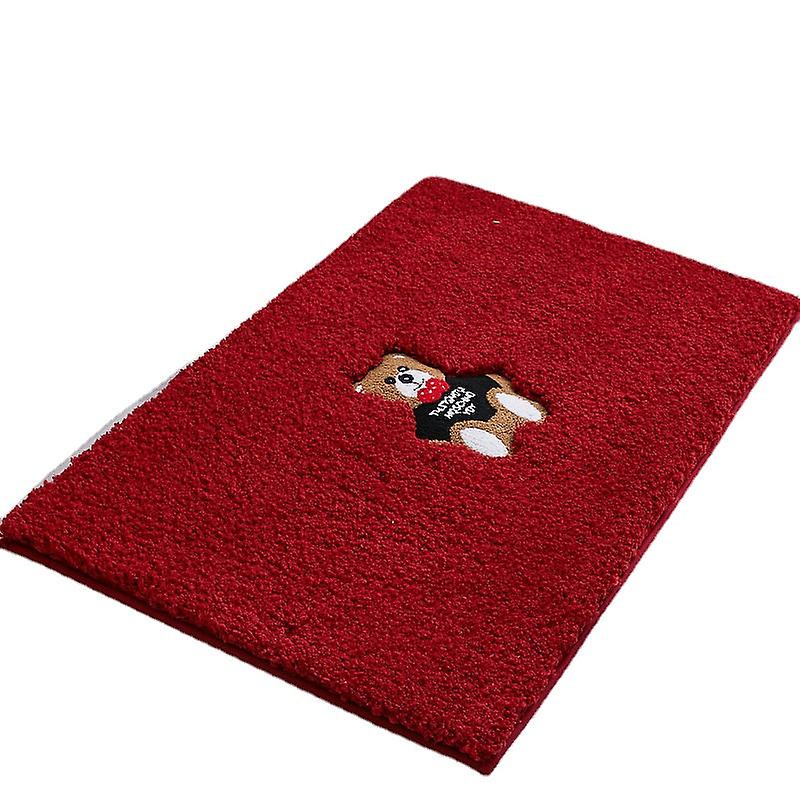 Bath Mat Non Slip Absorbent Shower Bathroom Rug Carpet Cake Velvet