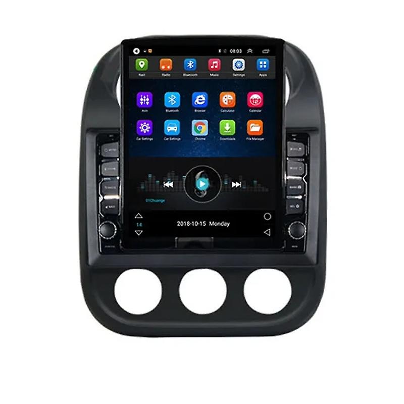 9.7" Android For JEEP Compass Patriot 2010 Tesla Type Car Radio Multimedia Video Player Navigation