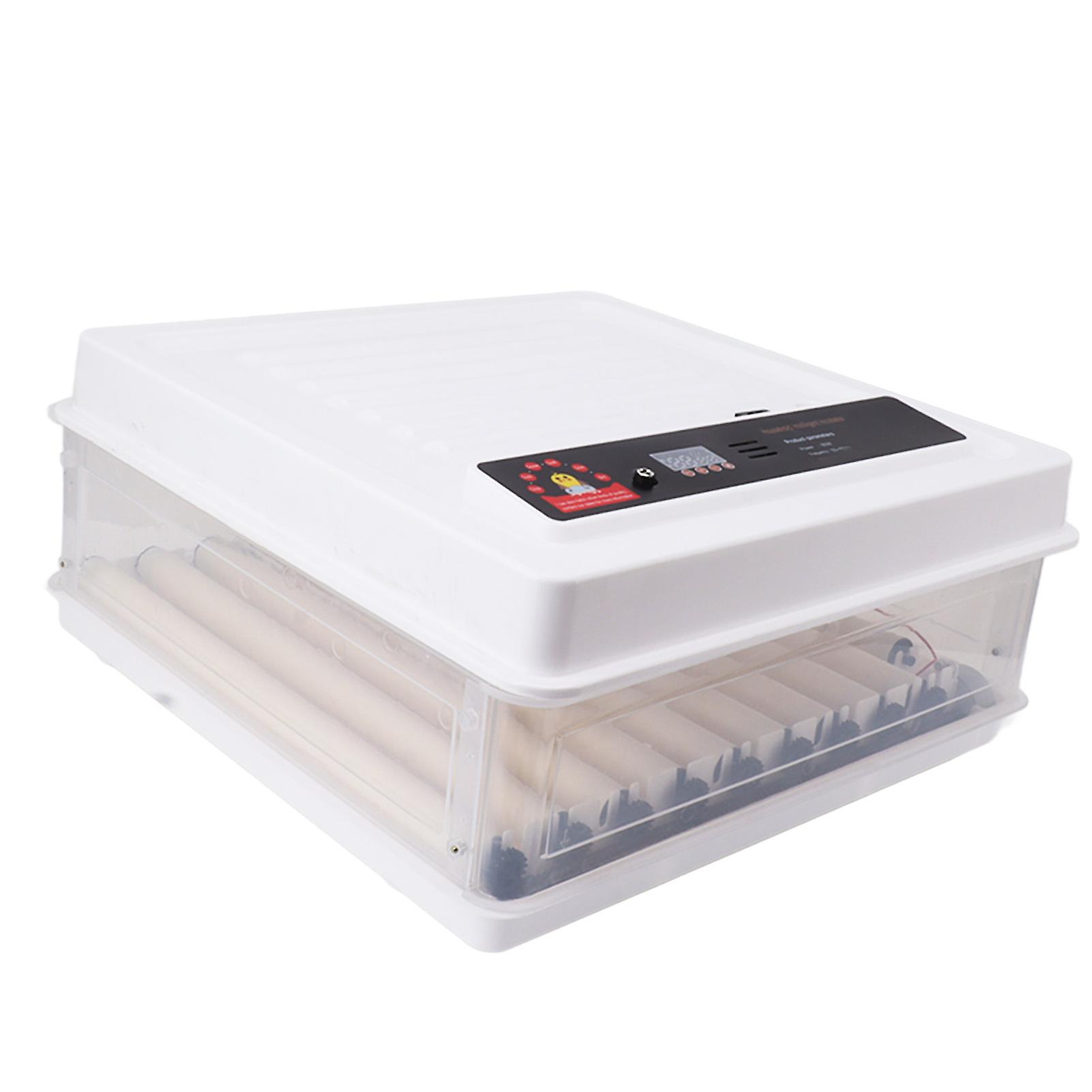 Automatic Intelligent Chick Incubator Pigeon Parrot Duck Goose Incubator with Automatic Egg Turning and Water Adding EU Plug 220V 64 Eggs