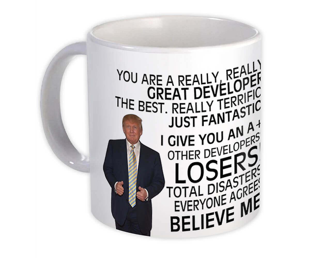 Gift Mug: DEVELOPER Funny Trump Great