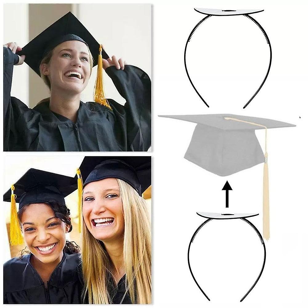 DPKOW Graduation Cap With Anti-Fall Headband - Secure Fit Bachelor Cap For 2025 Graduation