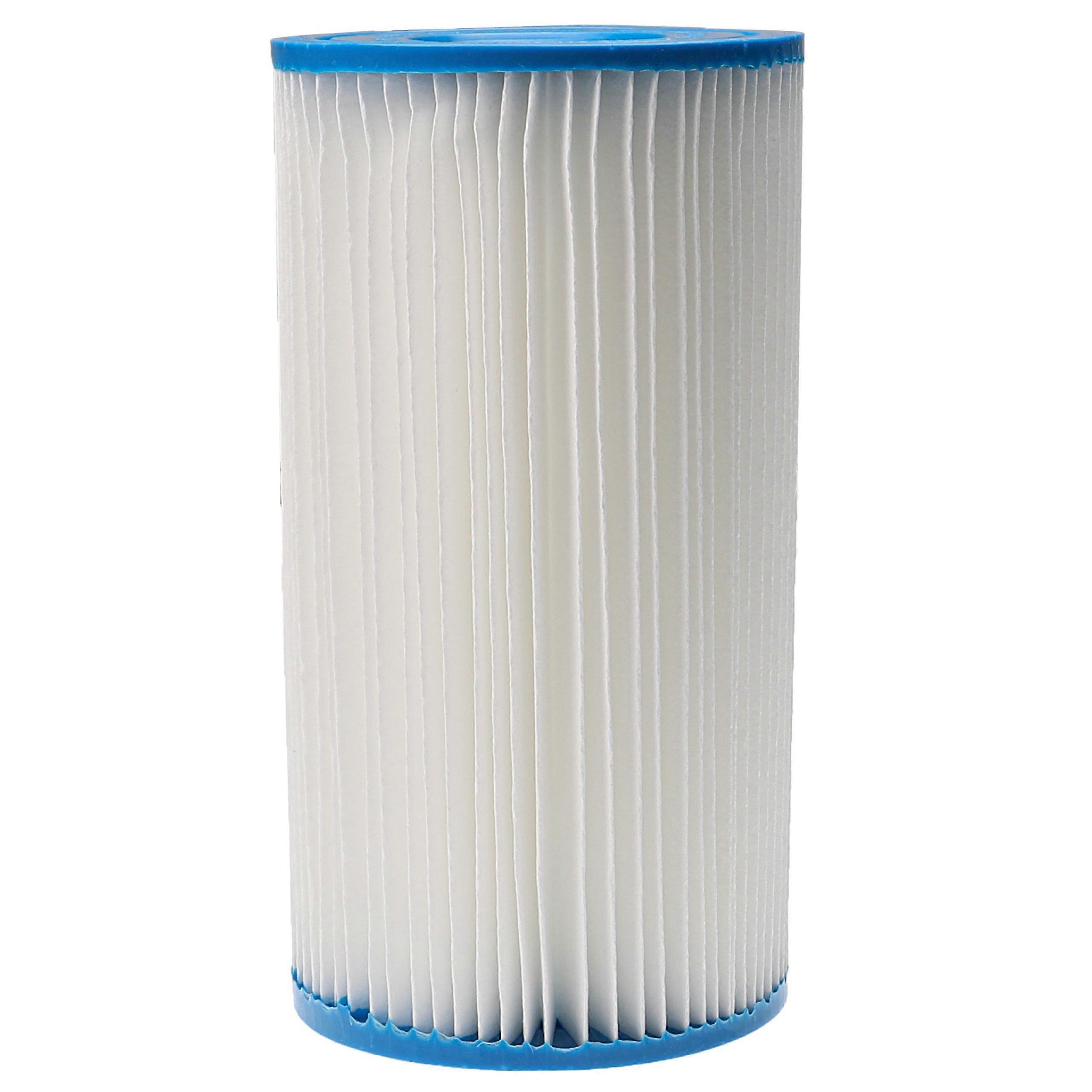 vhbw Filterkartusche Ersatz für Intex Filter Typ A für Swimmingpool, Filterpumpe - Wasserfilter Blau Weiß