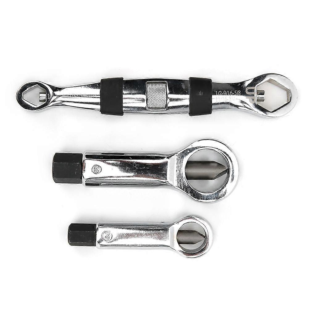 3Pcs 4~22mm / 0.2~0.9in Broken Damaged Nut Removing Splitting Tool Remover Splitter E2U711