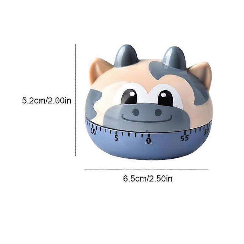 Cute Kitchen Timer, Cartoon Animal Shaped 60 Minutes Mechanical Timer, Countdown Manual Timer, Mechanical Timer For Cooking, Sports, Beauty, Study, Ki