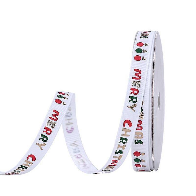 סרט חג המולד של GYFDYM 9 מ"מ 16 מ"מ 25 מ"מ 100 מטר / גליל סרטים למתנות חג המולד קישוט אריזות DIY ציוד מלאכה לחג המולד