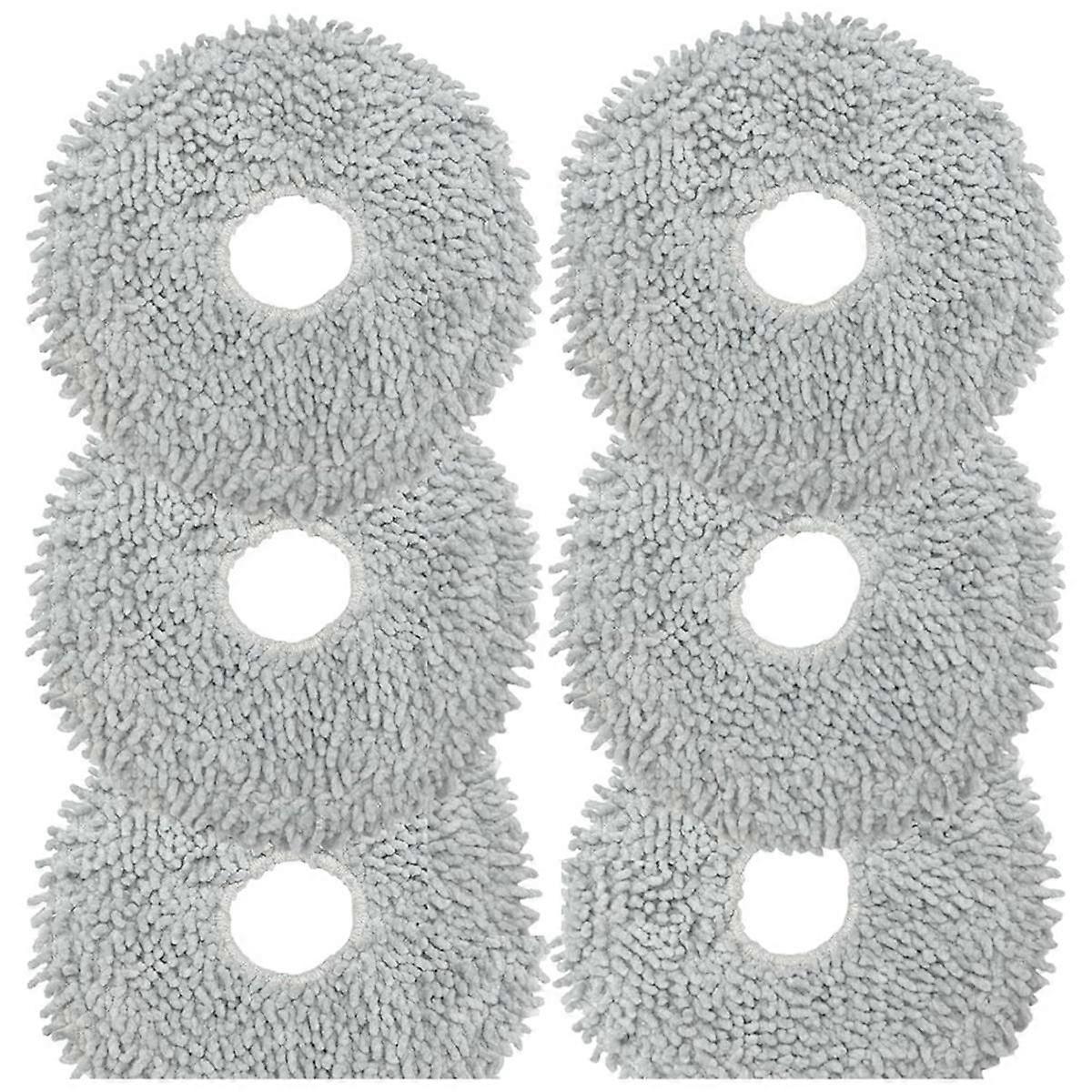 6PCS Mop Cloth Pads Replacement for L10s Ultra/L10 Ultra Robot Vacuum Cleaner Parts Reusable Wet Mopping Pads