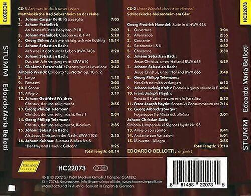 Edoardo Bellotti : Stumm: Organ Works CD 2 discs (2023)