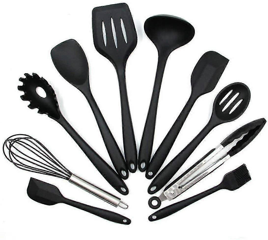 10 Piece Silicone Kitchen Utensils With 1 Gift, Everyday Kitchen Kit