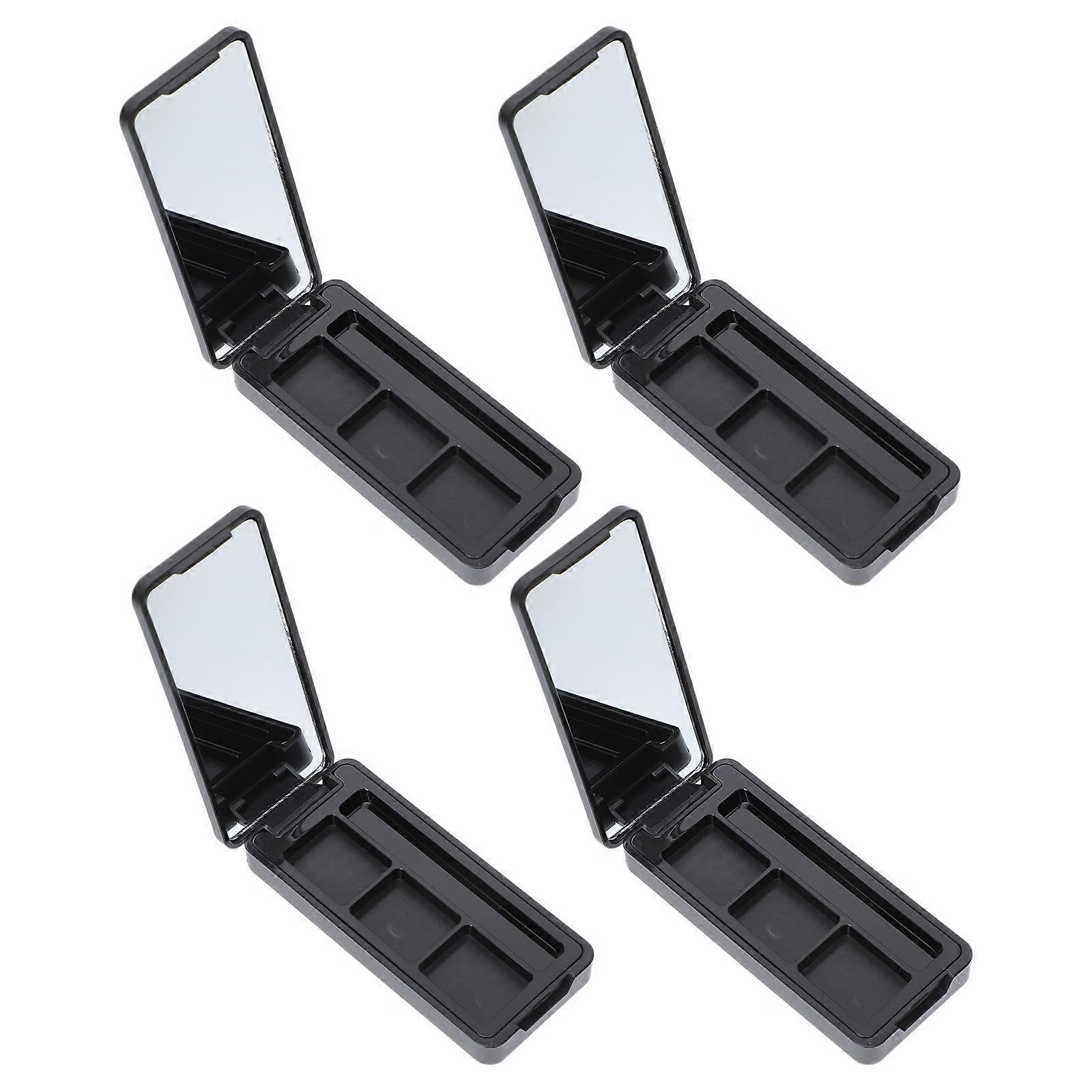 4Pcs Stylish Concealer Empty Box Eye Shadow Lipstick Tray Multi-grid Boxes