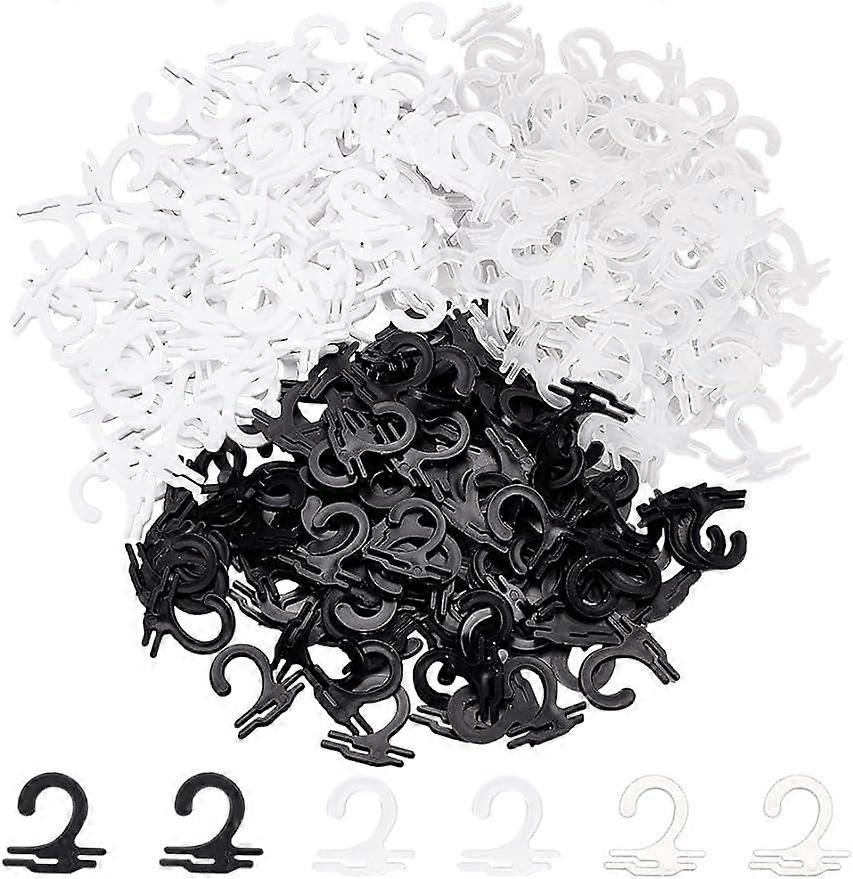 300 Pcs Plastic Sock Display Hooks 3 Colors Plastic J Hooks Sock Hanging Hooks Underwear Gloves Hat Packing Hanger for Store Retail Items Display