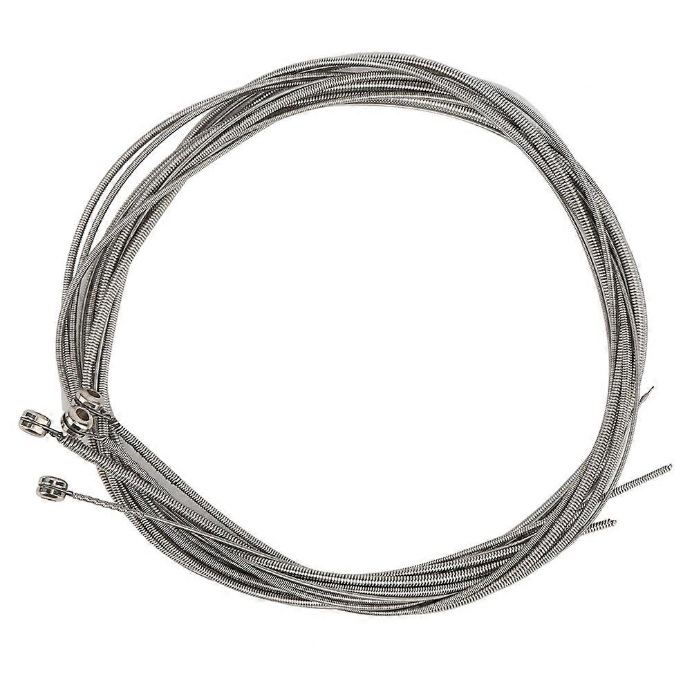 4個ギターベース弦シルバーメタルアンチ錆楽器アクセサリー初心者用(シルバー)