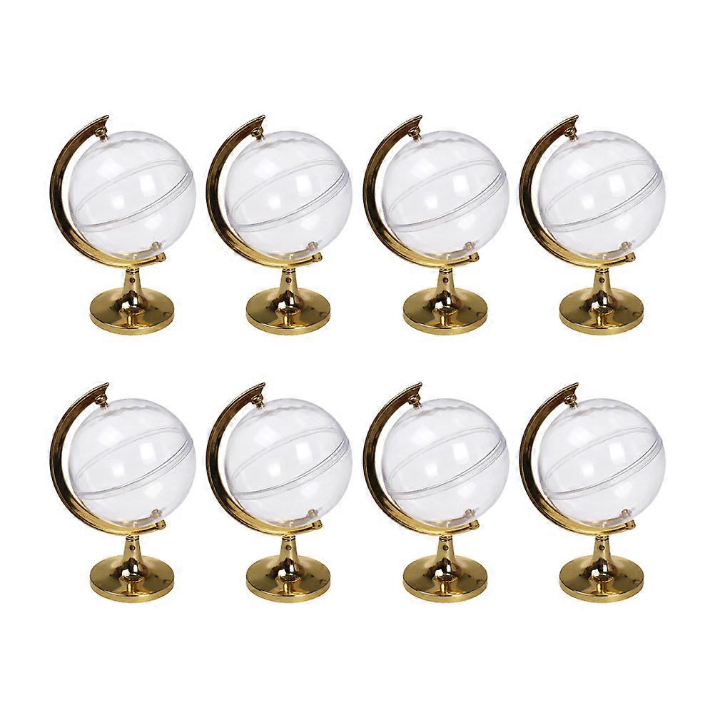 12pcs Plastic Tellurion Candy Boxes Creative Candy Gift Boxes for Wedding Christmas (Golden)