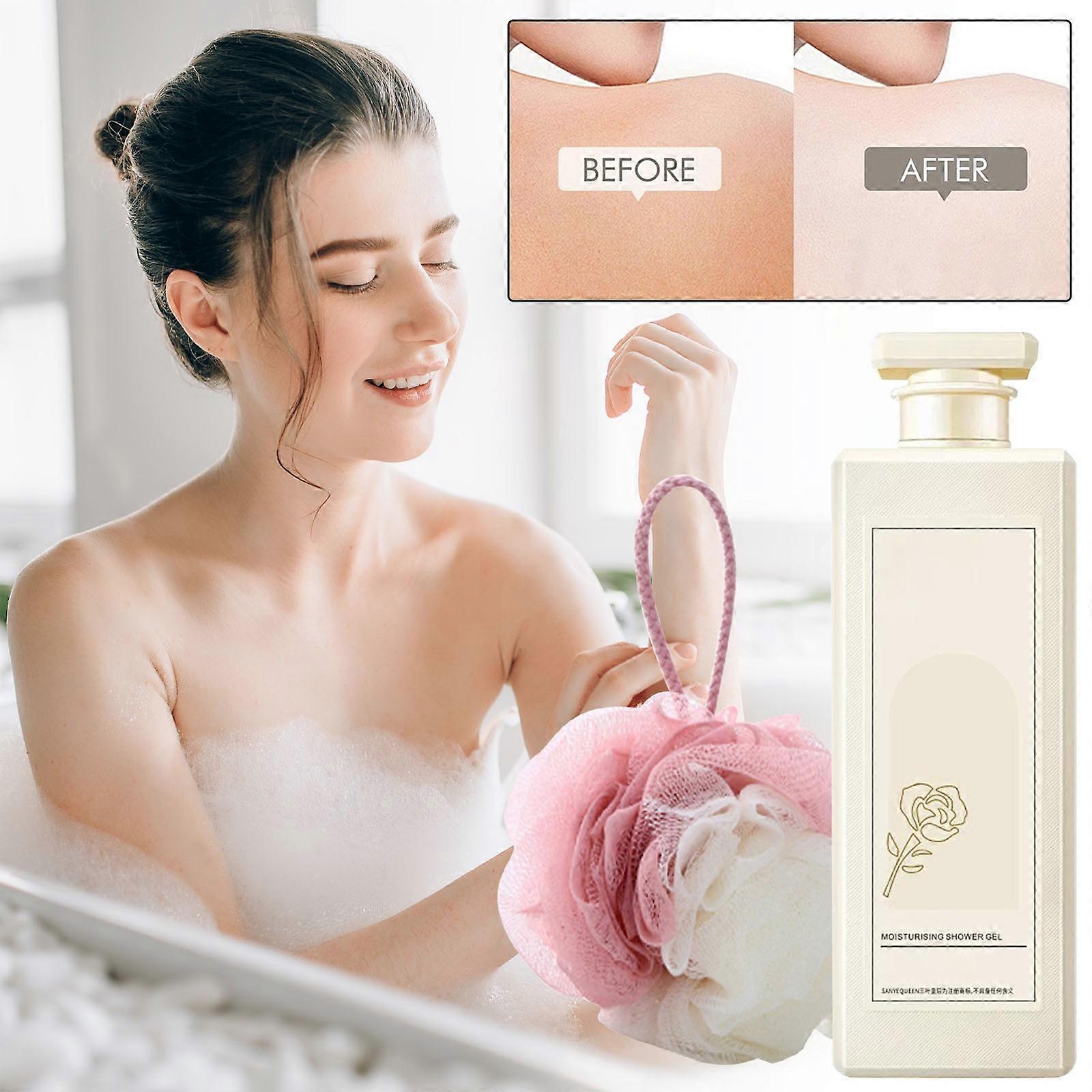 Perfume Moisturizing Shower Gel Moisturizing Perfume Moisturizing Rack Bath Towel Ball 800ml FLYE3887