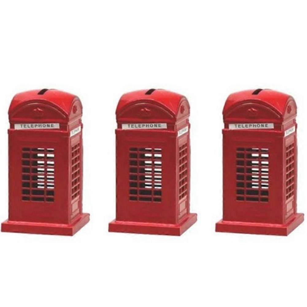 Telephone Booth Piggy Bank Piggy Bank Souvenir Great Gift for Children Home Decoration 13cm