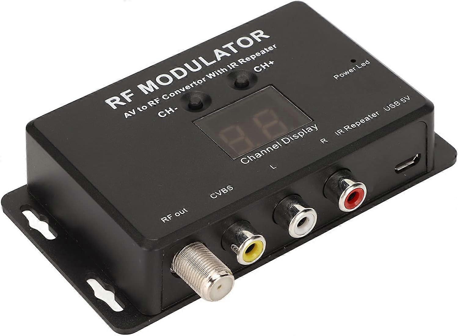 RF PAL NTSC Modulator 21 Channel AV to RF Converter, DVD Decoder Sharing Function, Multiple Formats, Wide Frequency Range, Standard PCB Circuit Design