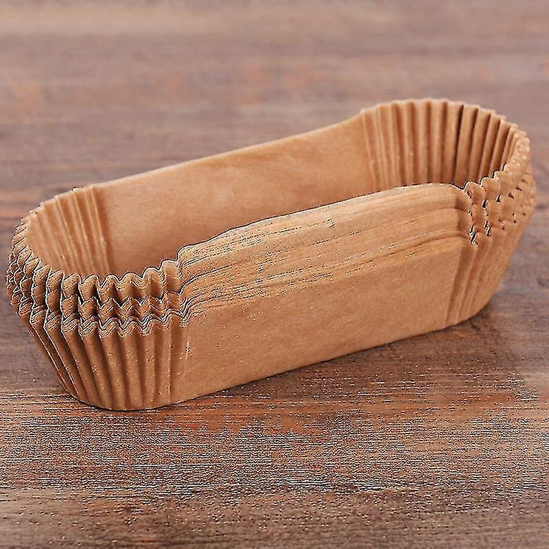 50st Bakpappersfoder Rak Brödform Bakplåtspappersfoder Brödform