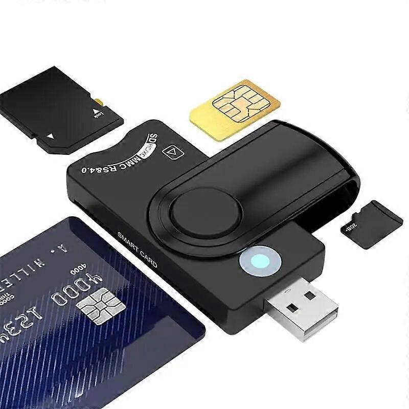 CAC Reader Stable USB 2.0 Safe Transfer For Linux ISO EMV Gift For Her Multifunctional Accessory For Fast Transfering Compact