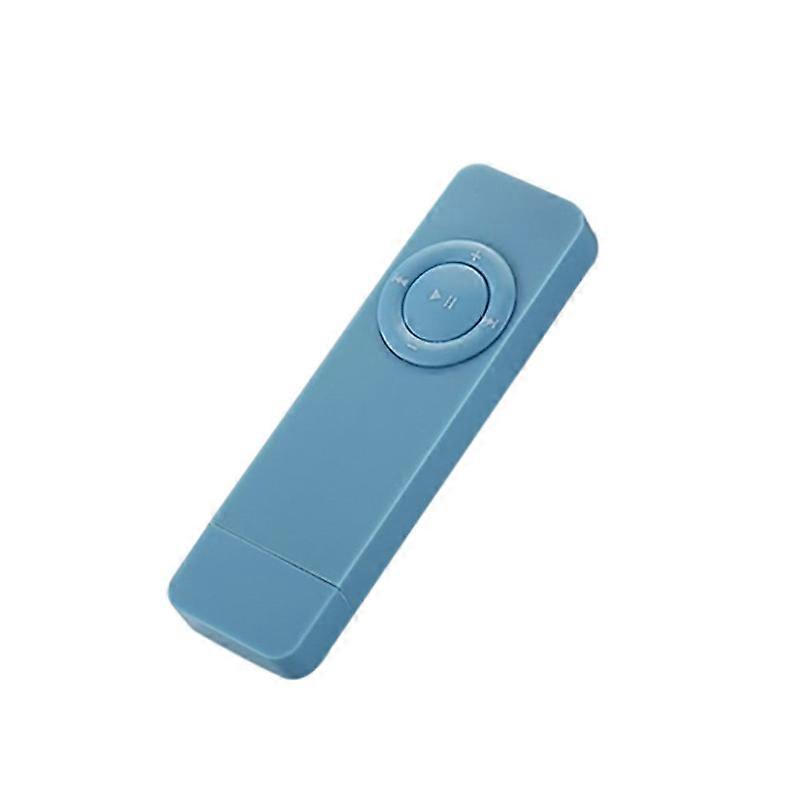 Portable USB Sport U Disk Mini Mp3 Music Player Support 32GB TF Cardblue
