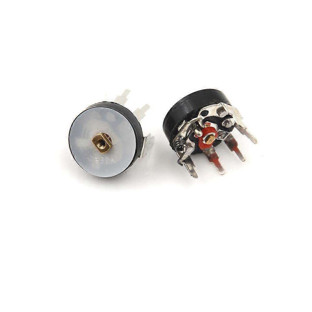 10PCS Rak Vinkel Radio Potentiometer Förstärkare Volym Potentiometer Med Switch RV12MM B503 B50K Effekt