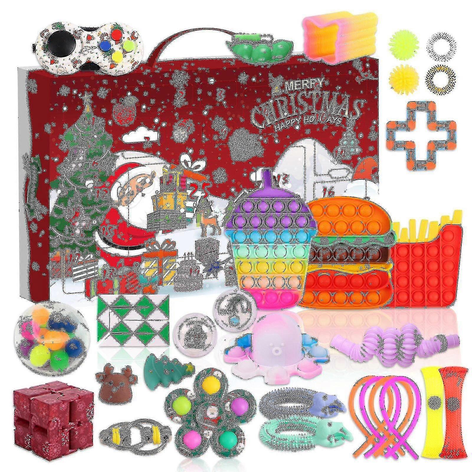 Advent Fidget Toys 24 Pack Set Anti Stress Kit Stress Relief Fidget Toy Blind Box Barn