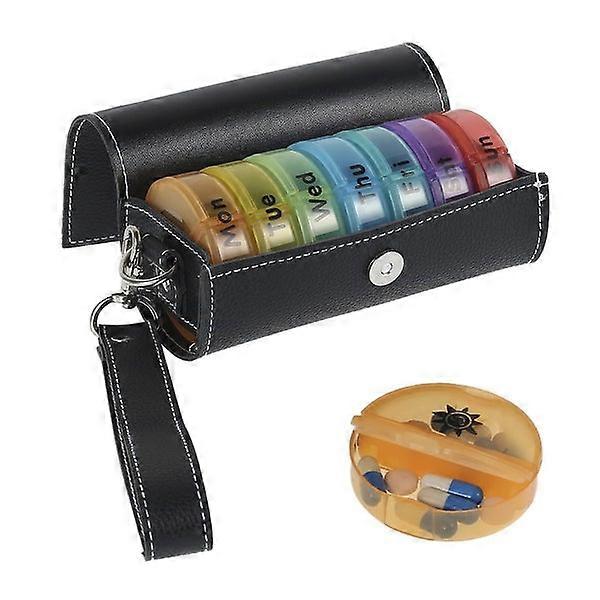Weekly Pill Box Organizer with 14 Grids