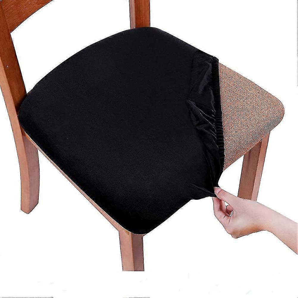 ストレッチチェアシートカバーダイニングルーム、ベルベットダイニングチェアシートプロテクター