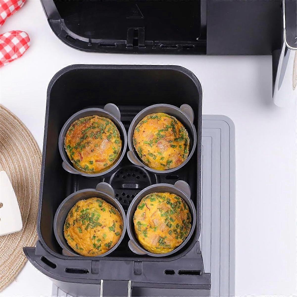 FVZWKHD Support Vapeur Œufs Acier Inox – Rack Pour Air Fryer Foodi DZ201 / DZ401, Cuisson 11 Œufs Durs Parfaitement
