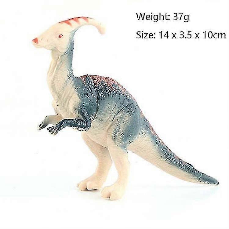 Shxx Simulation Animal Dinosaur World Static Toy Models, Style: 6 Pcs Parasaurus B926-48