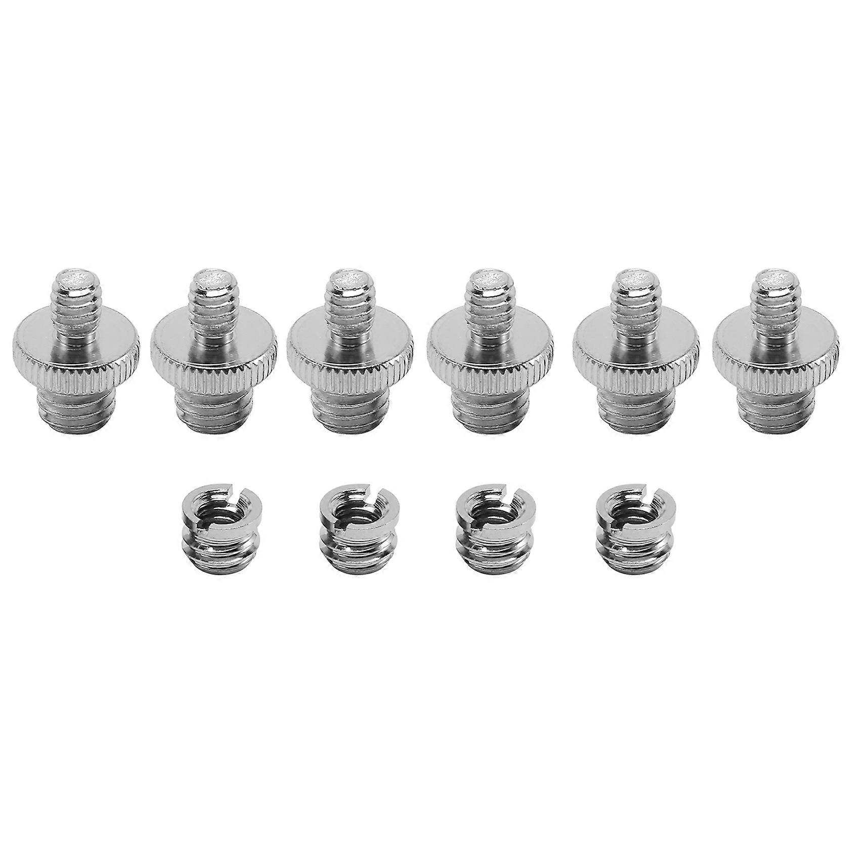 10 Pcs 1/4 inch and 3/8 inch Camera Screw Adapter Converter Threaded Mount Set for Tripod Monopod B