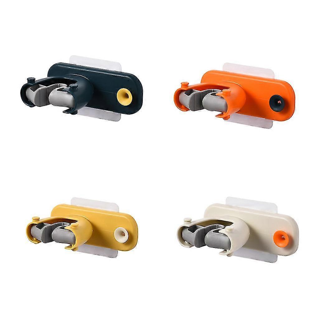 2 In 1 Multi-functional Brooms Holder Racks Hanger Kitchen Hook Wall Mounted