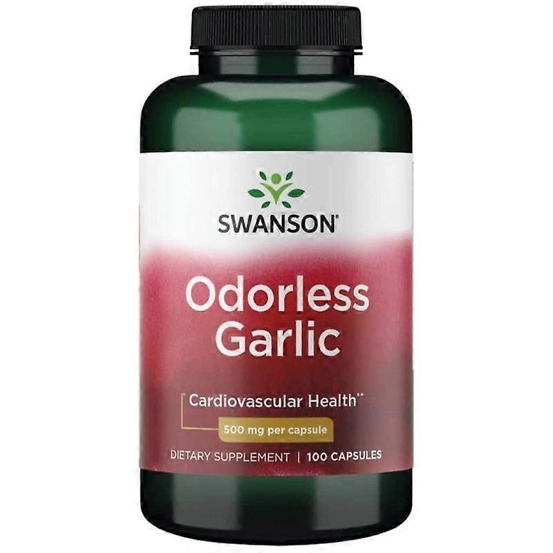 Swanson Odorless Garlic 500mg Capsules 100