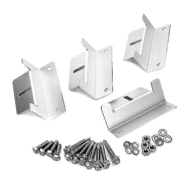 4 Pcs Aluminium Alloy Z Shape Brackets Solar Panel Mounting Brackets Set