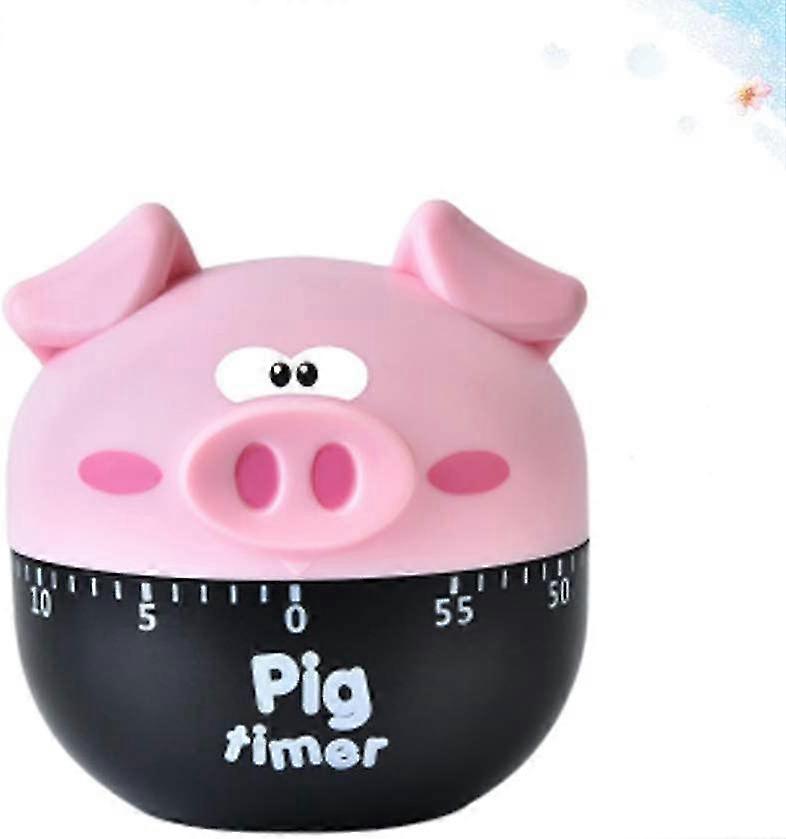 Mechanical Kitchen Timer In The Shape Of A Cute Pig