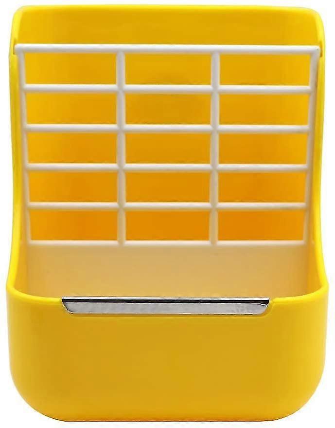 2 In 1 Pet Feeder And Grass Frame For Rabbits, Chinchillas, Guinea Pigs, Small Animals, Anti-bite With Fixed Assembly (yellow)