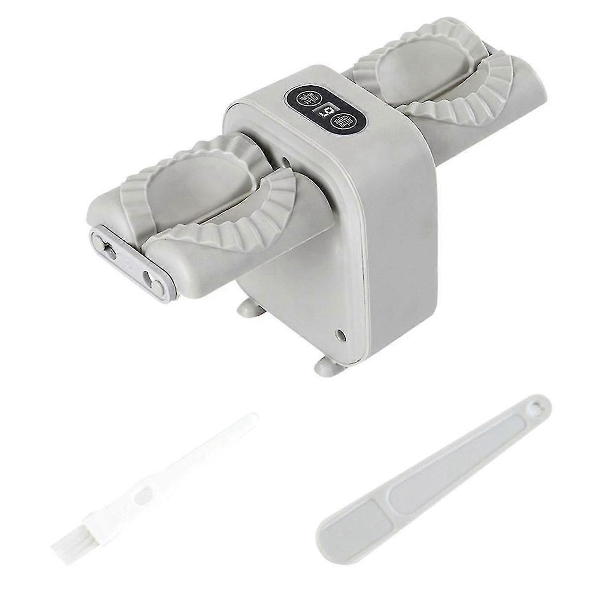 Automatic Dumpling Maker Household Double Head Non-slip Dumpling Maker Machine Press Mold Making Tool Manual Kitchen B