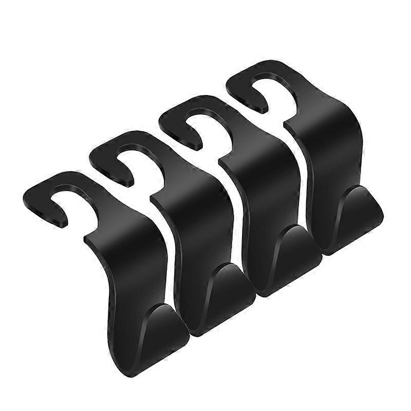 Car Storage Hooks Hooks For Back Seat Handbag Holder (Set of 4 Black)