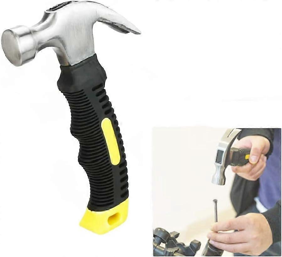 1pcs Mini Steel Claw Hammer Multifunctional Short Hammer Carpenter Hammer With Non-Slip Handle Mini Claw Hammer Useful for Maintenance, DIY, Carpentry