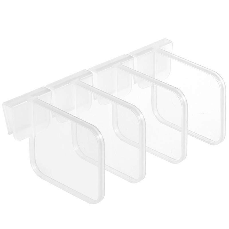 Clear plastic storage baskets space allocator,Refrigerator organizer bins partition,Fridge storage container Divider,Portable drawer separators board,
