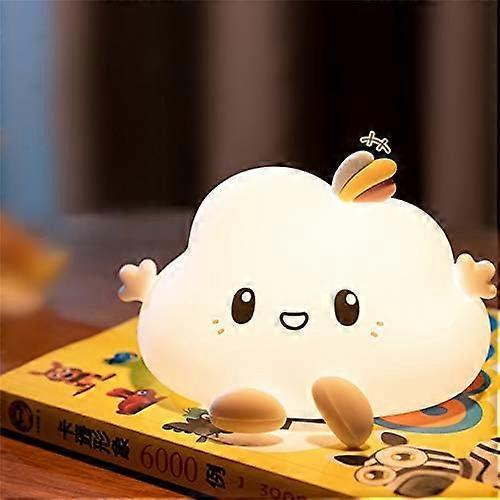 Cloud LED Night Light for Kids Soft Silicone Light for Nursery Be