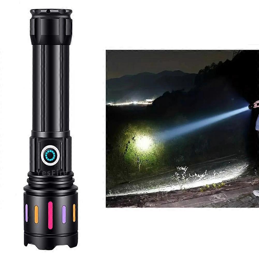New High Lumen Flashlight With Type-C Charging, Super Bright Outdoor Long-range Long-lasting Multi-function Flashlight