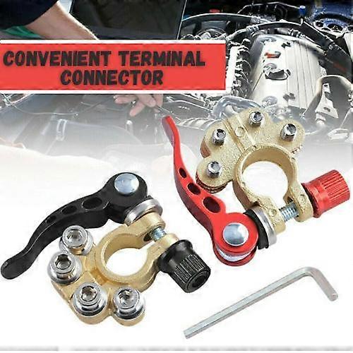 Car Battery Terminal Connectors Quick Release Disconnect Positive Negative
