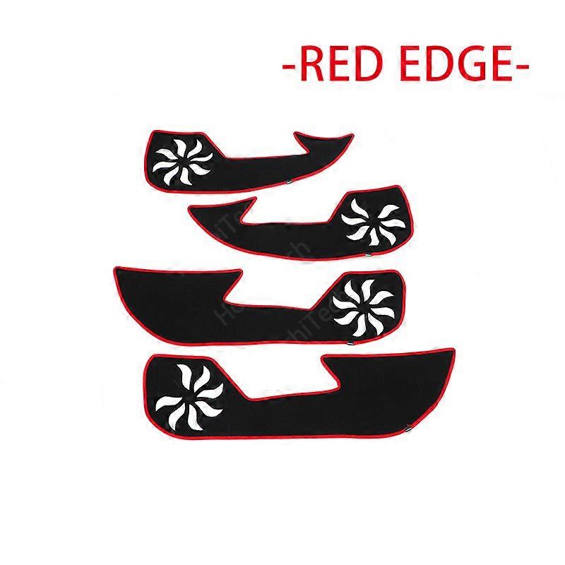 Redkid Protection Carpet Door Inside Guard Side edge cover Car Door Anti Kick Pad Sticker For Cadill