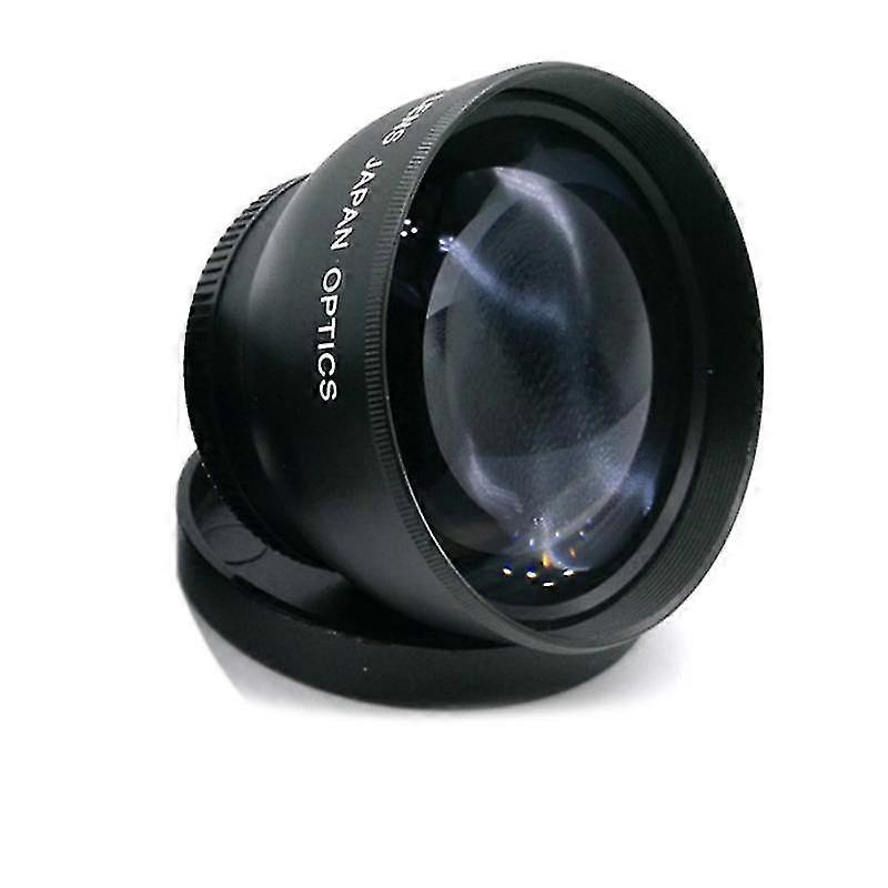 52mm 2x τηλεφακός μεγέθυνσης για -s 18-55mm 55-200mm φακός κάμερα μαύρο