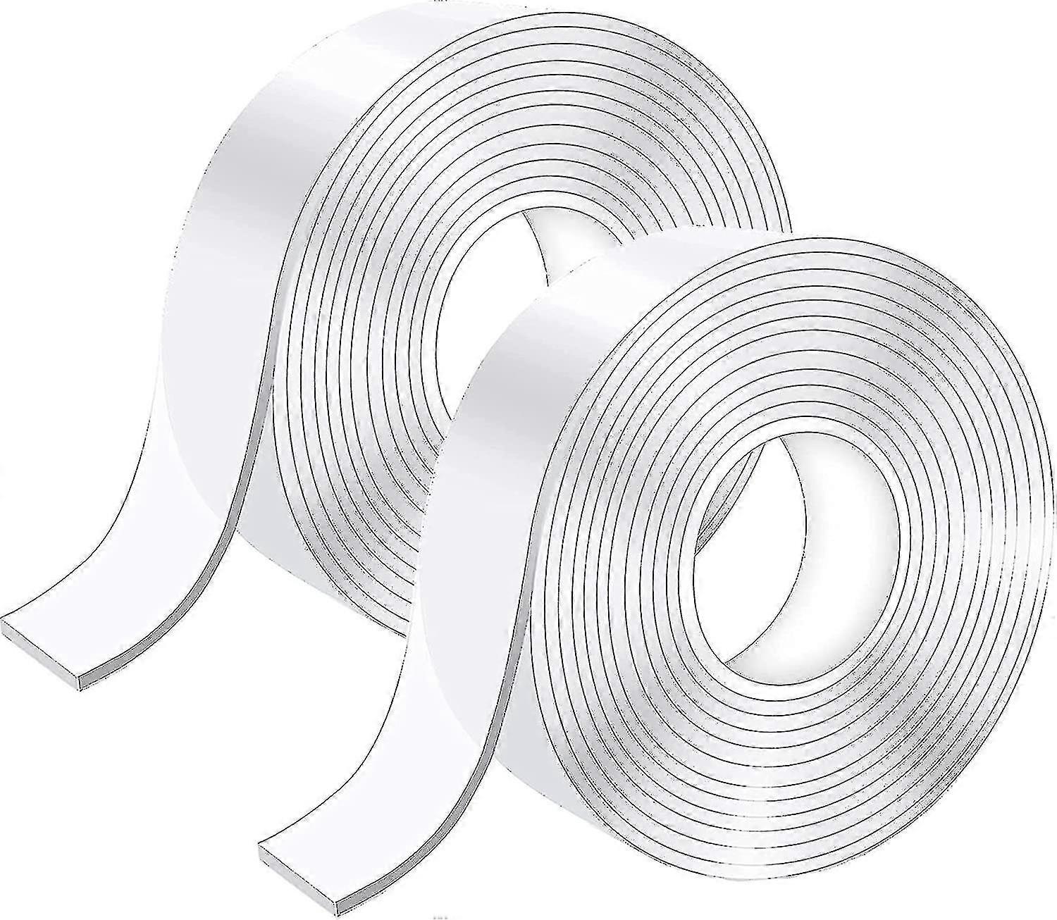 10m Extra Strong Double Sided Tape, Clear Washable Thin Nano Tape, Removable Traceless Non-slip Tape, Reusable Double-sided Gel For Carpet, Home Or Of