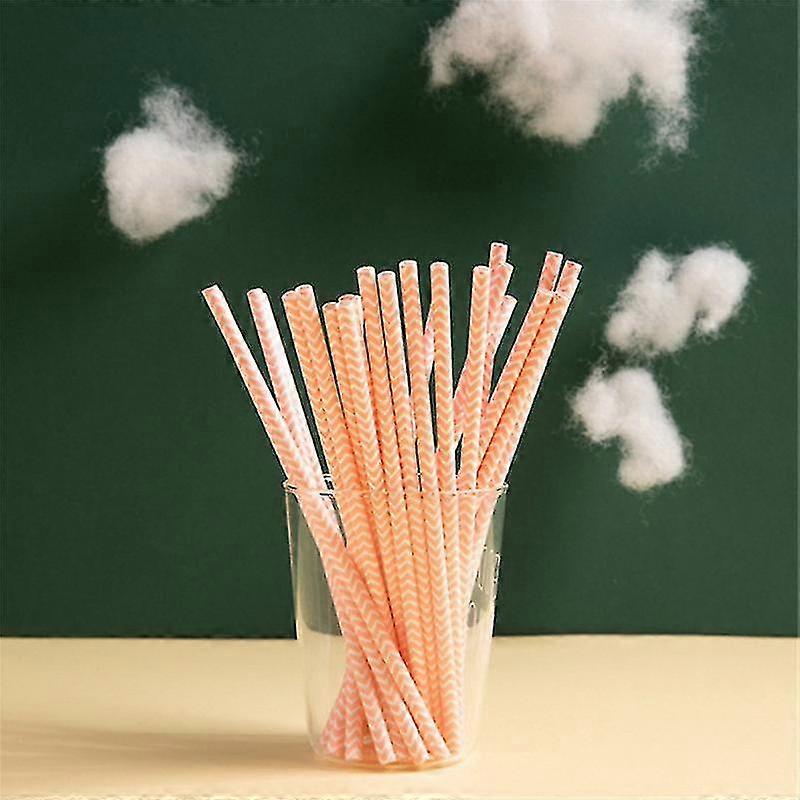 200 Pack Paper Drinking Straw,disposable Colored Paper Straws Assorted Colors 100% Biodegradable