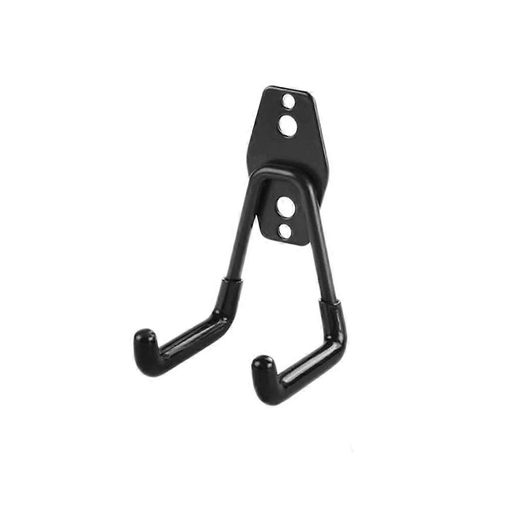 1Pieces Storage Hook, Double Garage Hooks Wall Mounted Bike Hook, Steel Garage Storage Utility Hooks with Non-Slip Coating, for Power Tools, Bikes, La