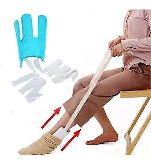 Sock Aid, flexible stocking puller assistant Aid, one-handed application for the elderly, disabled and handicapped