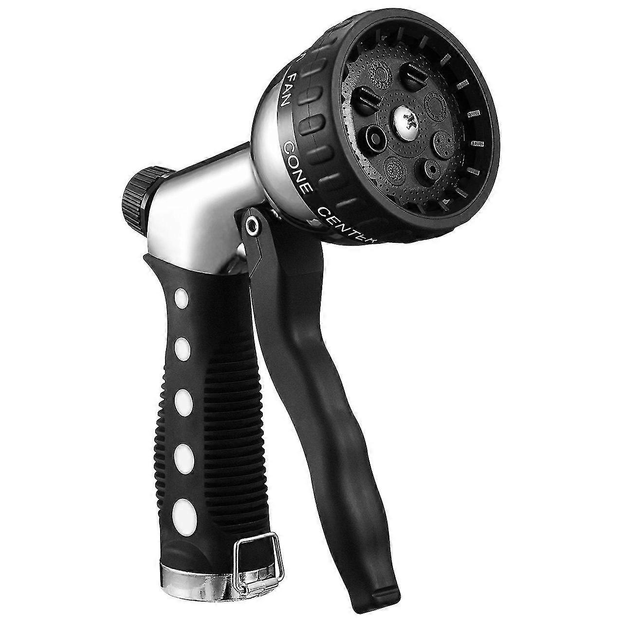 Chrome Metal Hose Nozzle - 7 Functions