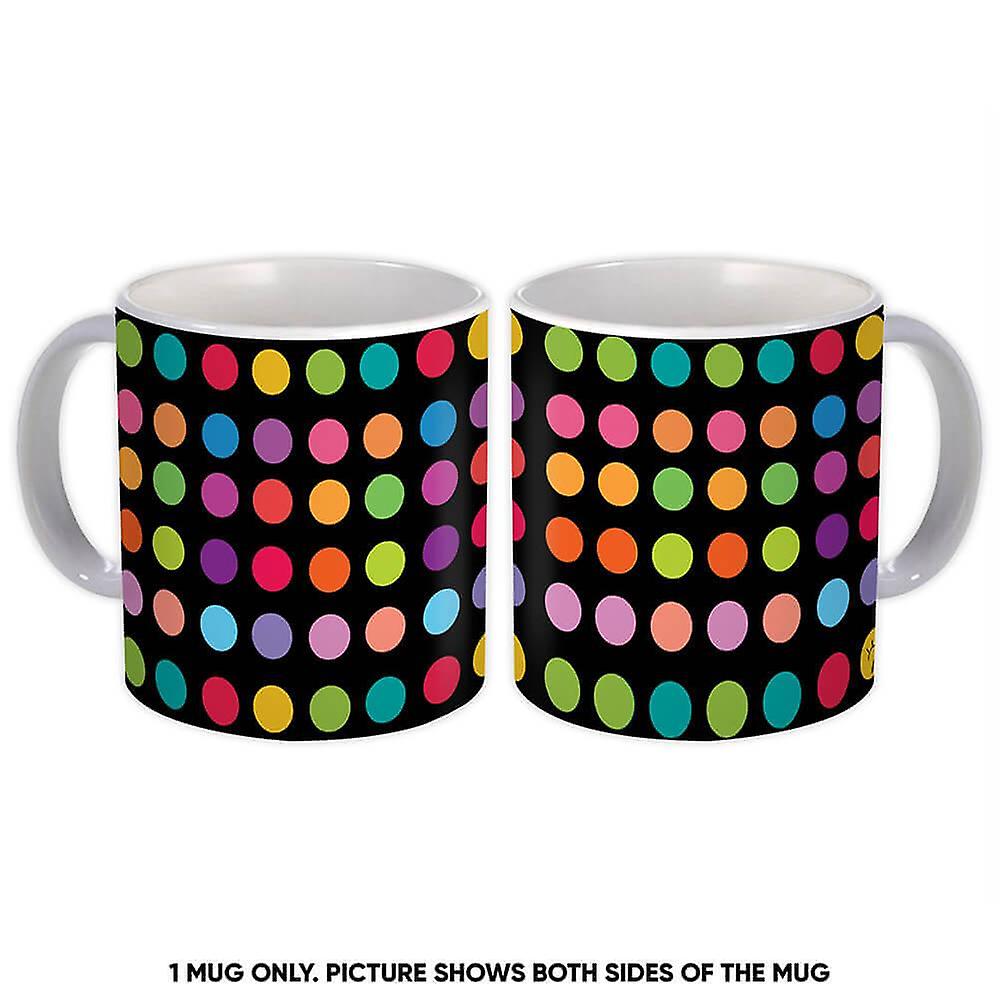 Gift Mug: Colorful Polka Dots Patterned